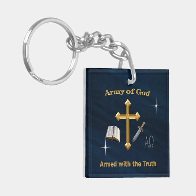 Christian Army of God Key Ring (Front Left)