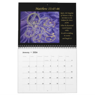 Christian Art Bible Verse UK Calendar