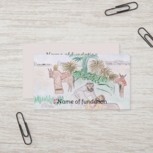 Christian Artwork The good Samaritan Business Card