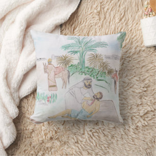 Christian Artwork The good Samaritan Cushion