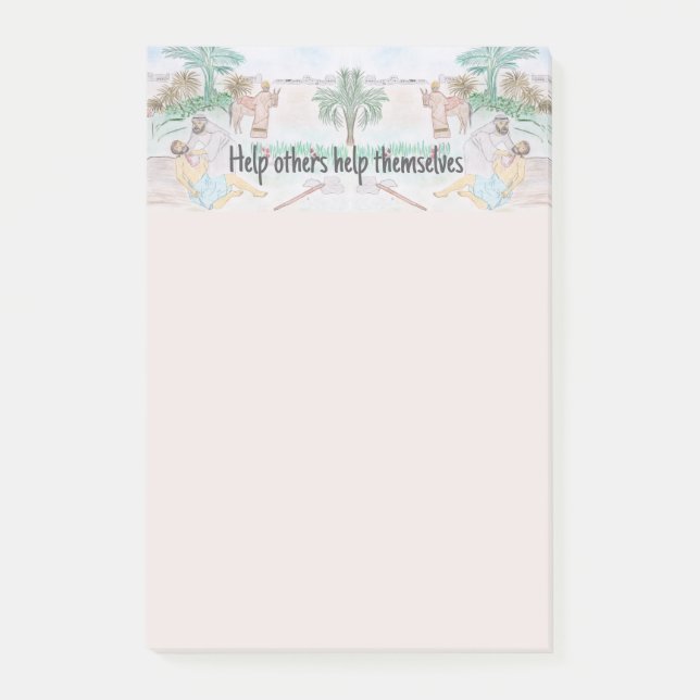 Christian Artwork The good Samaritan Post-it Notes (Front)