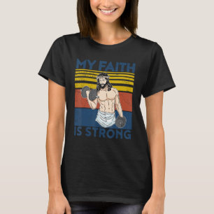 Christian Athlete Apparel Workout Gym Faith Is Str T-Shirt