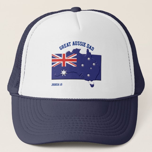 Christian AUSSIE DAD Trucker Hat (Front)