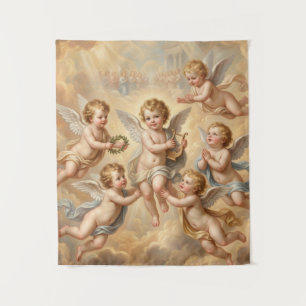 Christian Babies in Heaven Tapestry