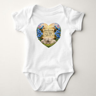 Christian Baby Boy Jersey Babysuit Jesus Loves Me Bodysuit