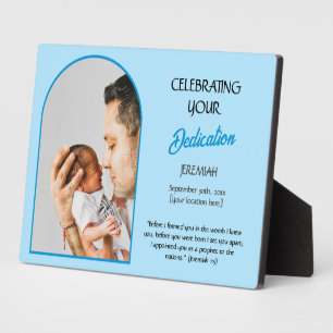Christian BABY DEDICATION Custom Name Photo Plaque