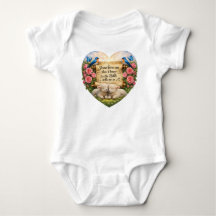 Christian Baby Girl Jersey Babysuit Jesus Loves Me