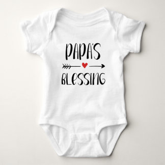 Christian baby romper — Papa's Blessing. Bodysuit