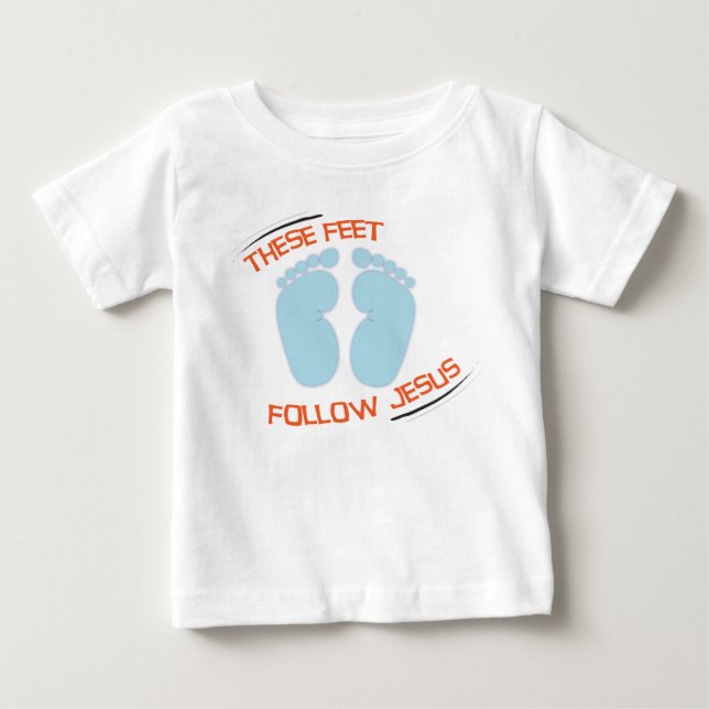 Christian baby t-shirt: Follow Jesus T-Shirt (Front)