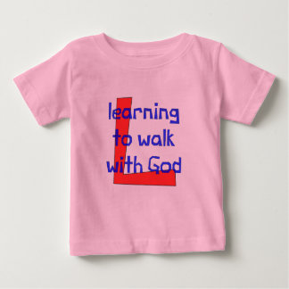 Christian baby t-shirt - Learning to walk
