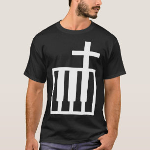 Christian Band Keyboard And Cross Musician T-Shirt