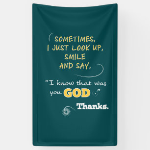 Christian Banners Smile thanks God Christianity