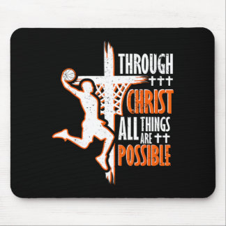 Christian Basball Jesus Christ Basball Religious Mouse Pad