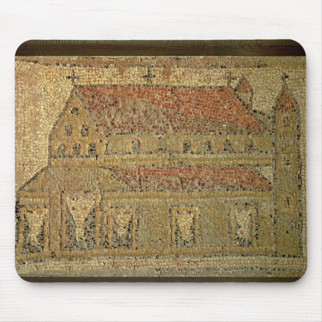 Christian basilica, mosaic pavement, Roman period, Mouse Pad (Front)