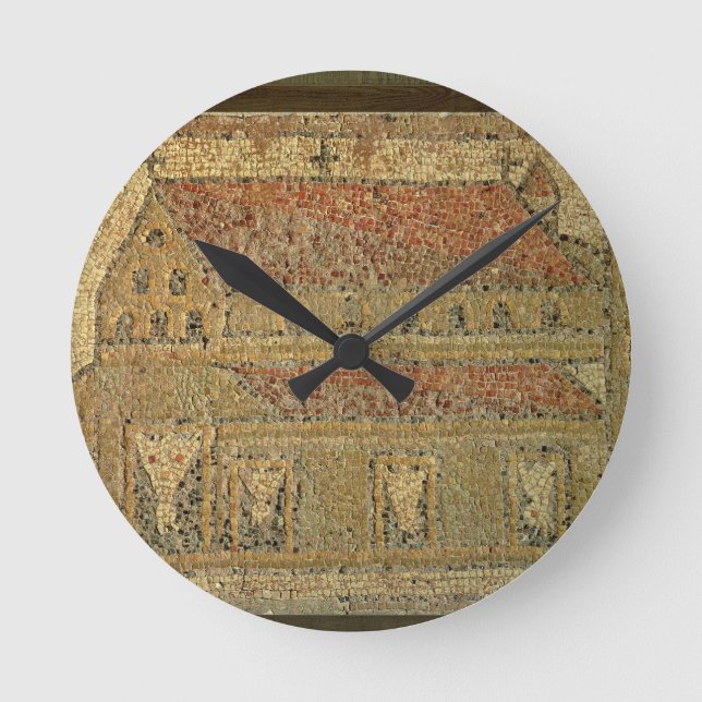 Christian basilica, mosaic pavement, Roman period, Round Clock (Front)