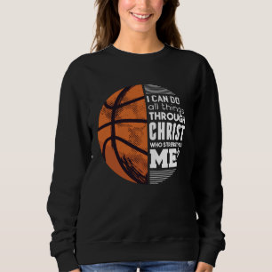 Christian Basketball Christ Sweatshirt
