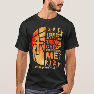 Christian Basketball Men Boys Playeream Religious T-Shirt
