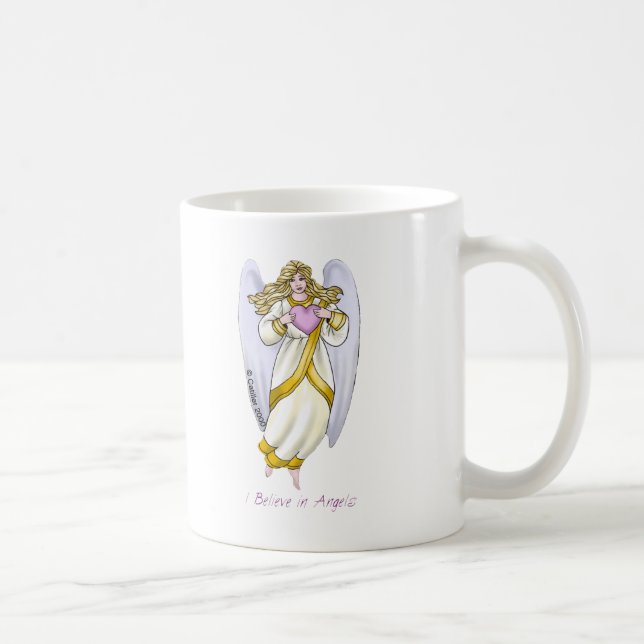 Christian believe in angels coffee mug (Right)