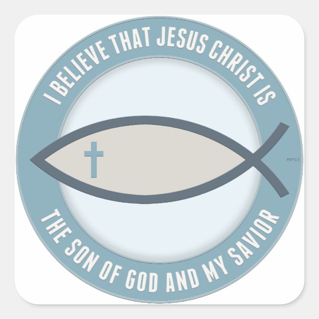 Christian Believers Square Sticker (Front)