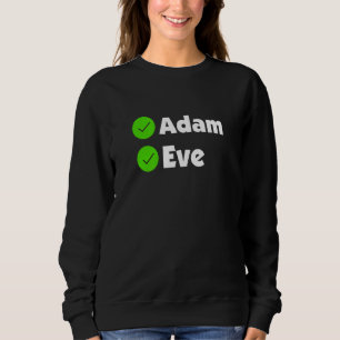 Christian Bible Faith Adam And Eve Religious Sweatshirt