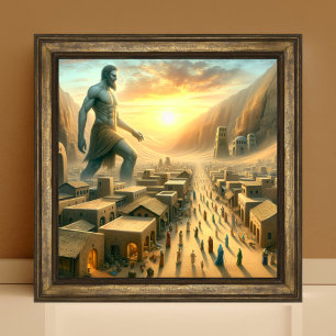 Christian Bible Giants in Caanan Art Poster