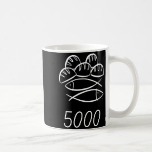 Christian Bible Jesus 2 Fishes 5 Breads Feed 5000 Coffee Mug