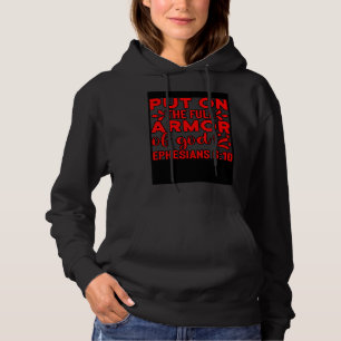 Christian Bible Motivation Armor of God Ephesians  Hoodie