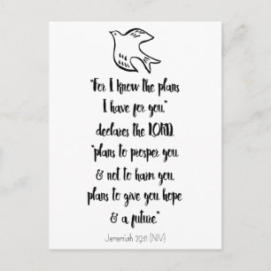 Christian Bible Quote Inspiration Congratulations Postcard