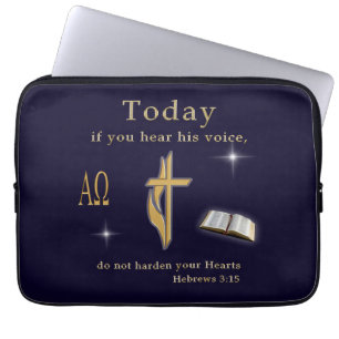 Christian Bible Scripture Laptop Sleeve