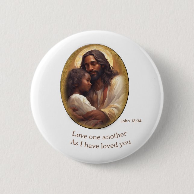 Christian Bible verse 6 Cm Round Badge (Front)