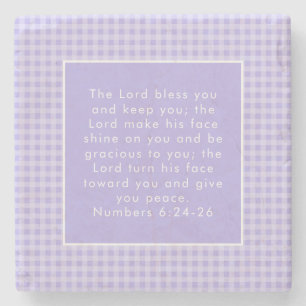 Christian Bible Verse Art  Stone Coaster