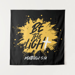 Christian Bible Verse Be The Light Matthew 5:14 Tapestry