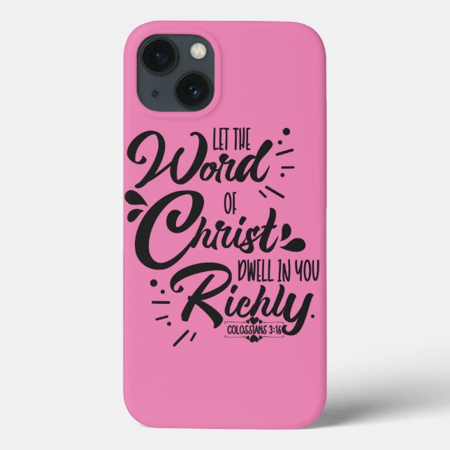 Christian Bible Verse Case-Mate iPhone Case (Back)