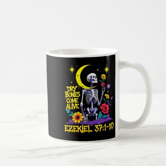 Christian Bible Verse Dry Bones Come Alive Ezekiel Coffee Mug (Right)