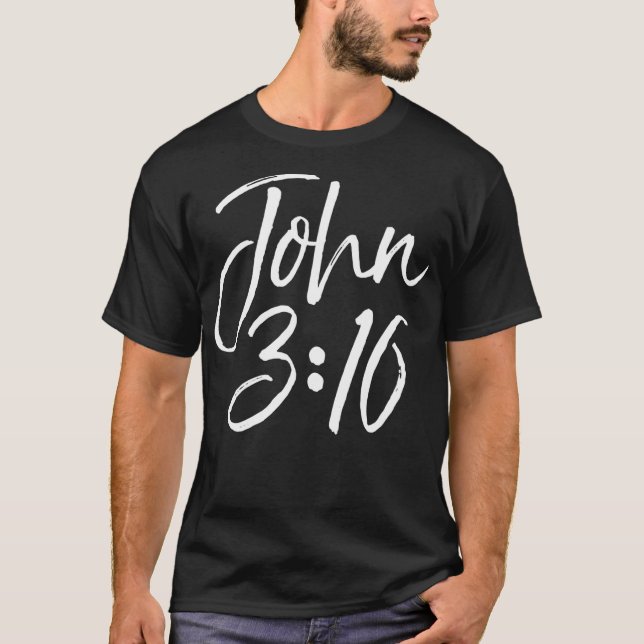 Christian Bible Verse Gift Scripture Reference T-Shirt (Front)