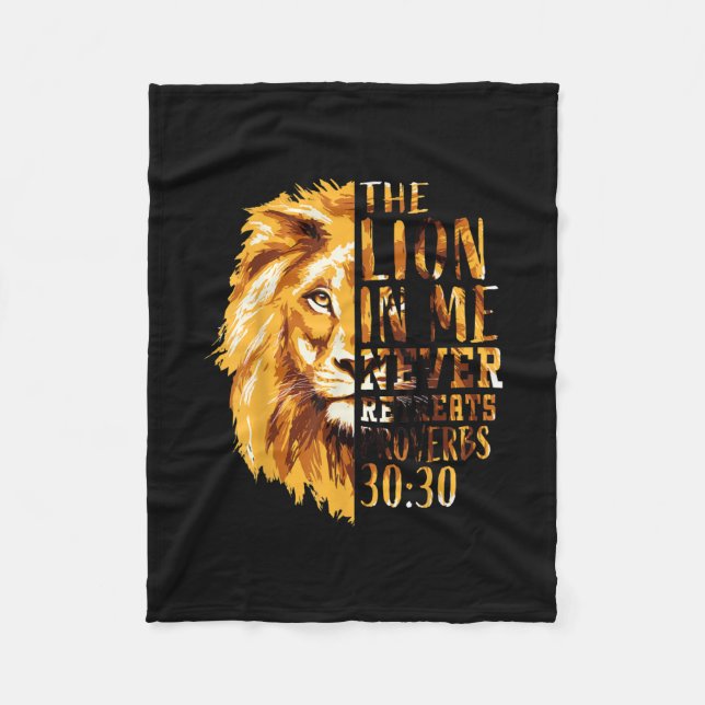 Christian Bible Verse Gifts Men Religious Dad Fleece Blanket (Front)