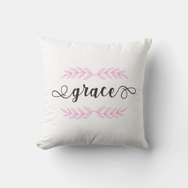 Christian Bible Verse Grace Cushion (Front)