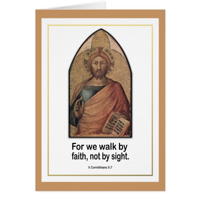 Christian Bible Verse ~ II Corinthians 5:7 (Front)