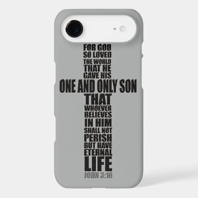 Christian Bible Verse John 3:16 Case-Mate iPhone Case (Back)