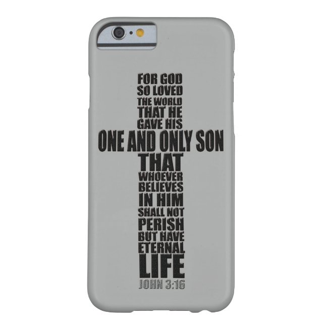 Christian Bible Verse John 3:16 Case-Mate iPhone Case (Back)