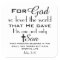 Christian Bible Verse John 3:16 Stickers