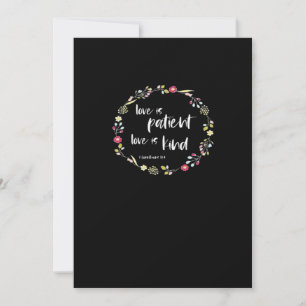 Christian Bible Verse Love Is Patient Love Is Kind Holiday Card