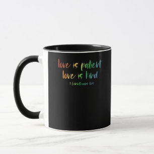 Christian Bible Verse Love Is Patient Love Is Kind Mug