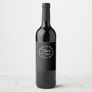 Christian Bible Verse Love Is Patient Love Is Kind Wine Label