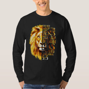 Christian Bible Verse Men Faith Religious Lion Jud T-Shirt
