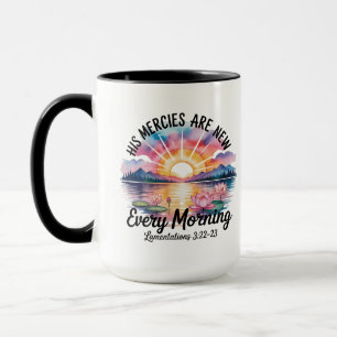 Christian, Bible Verse Mug, His Mercies Are New Mug