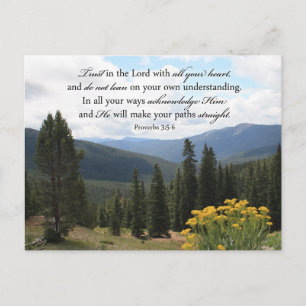 Christian Bible Verse Photo Inspirational Picture Postcard