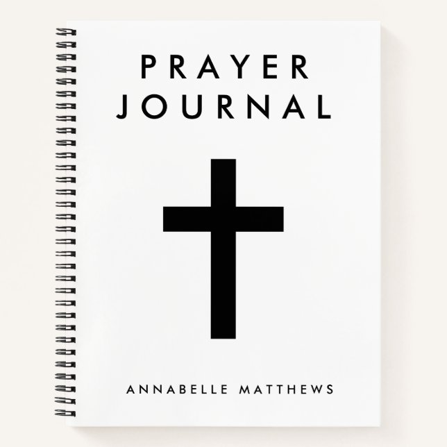 Christian Bible Verse Prayer Journal Notebook (Front)