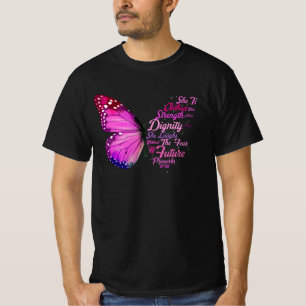 Christian Bible Verse Proverbs 31 25 Butterfly She T-Shirt