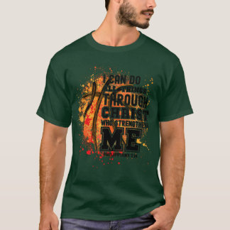 Christian Bible Verse Religious for Basketball Pla T-Shirt